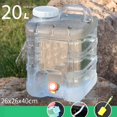 thumbnail image 2 of koolsoo Contenants de Stockage d'Eau Potable Réservoir de Stockage d'Eau d'Urgence avec Robinet Eau 20 L, 2 of 9