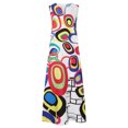 thumbnail image 4 of Robe Midi Robe Longue Décontractée pour Femme avec Poche Imprimé Floral Sans Manches Robe Maxi Robes d'Été pour Femmes en Liquidation, 4 of 9