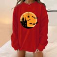 thumbnail image 1 of 50 % de Rabais Liquidation Chandail Surdimensionné pour Femmes 2023 Classique Imprimé d'Halloween Col Rond Manches Longues Chandail Ample, 1 of 1
