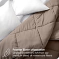 thumbnail image 4 of Bare Home Ultra-Soft Reversible Comforter - Goose Down Alternative - Queen, Cocoa/Taupe, 4 of 8