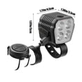 thumbnail image 3 of Kyusrd Summer Outdoor Patio Deals！Four Light Bead Bicycle Headlights High And Low Beam Riding Mountain Bike Riding USB Charging Bike Headlights, 3 of 6