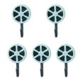 thumbnail image 2 of facefd 1/2/3/5 Dido 5pcs Storage Hooks Lemon Shape Wall Hangers Waterproof Sticky for Kitchen Bathroom Blue 1 Pc, 2 of 6