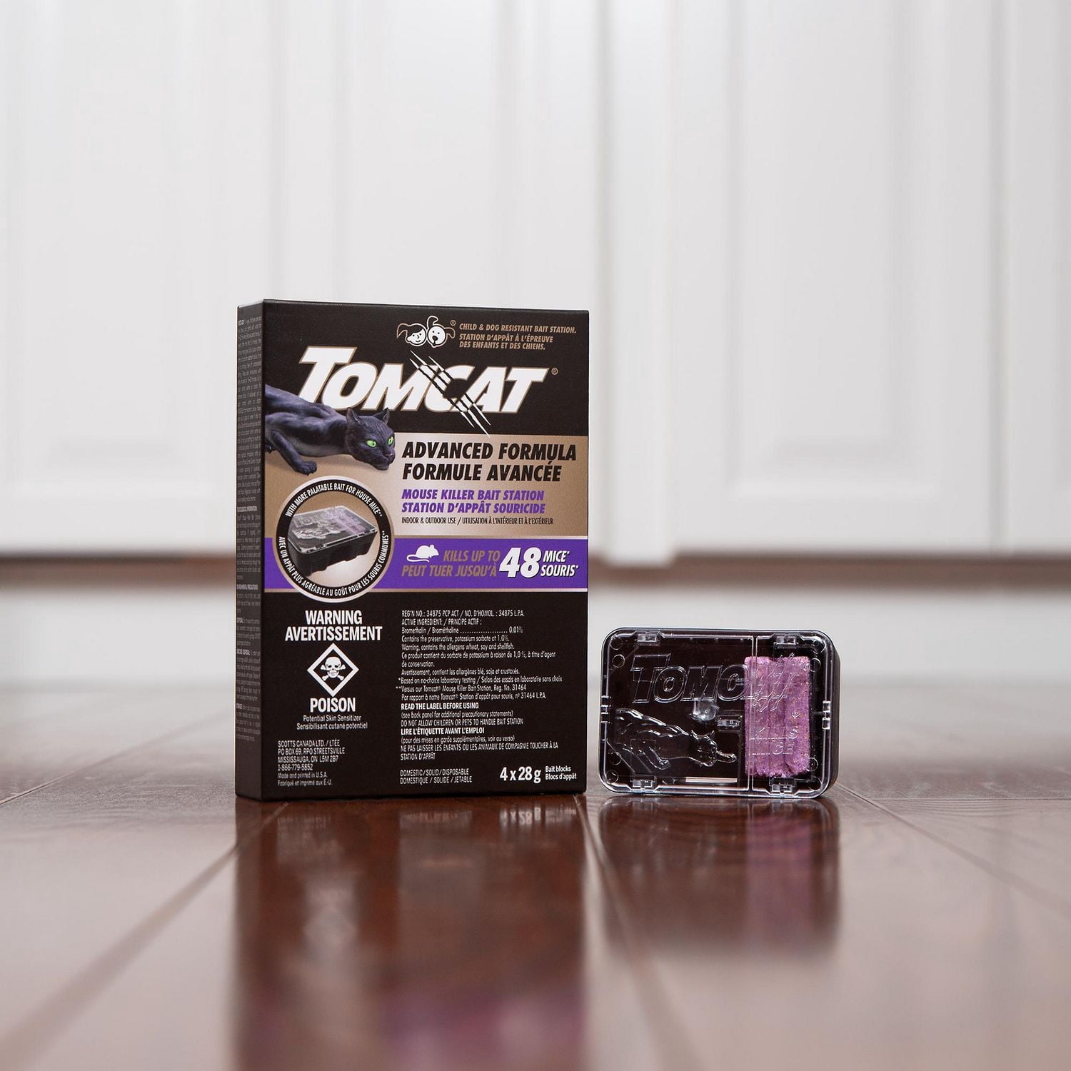 Station D’appât Souricide Tomcat Formule Avancée 4 x 28g