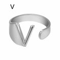 thumbnail image 1 of CUITING Fashion Adjustable Initial Alphabet Letter A-Z Ring Finger Rings Women Jewellery-Silver C, 1 of 9