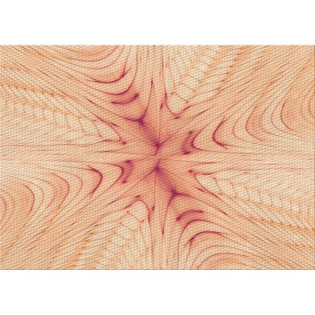 Ahgly Company Tapis d'Intérieur Lavables en Machine à l'Aide d'Un Rectangle de Transition Orange Pastel, 6' x 9'