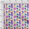 thumbnail image 2 of oneOone Tissu Polyester Spandex Violet Ananas Matériel de Robe Tissu Imprimé Tissu au Mètre 56 Pouces de Large, 2 of 4