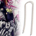 thumbnail image 2 of EeaseCA 24 Inch Men Chain Hip Hop Necklace Punk Style Jewelry 18K Gold Plated Link Chain 5mm, 2 of 7