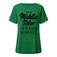 thumbnail image 4 of Pompotops Femmes Mode Casual Chemises Manches Courtes Tee Tops Tunique Blouse, 4 of 4