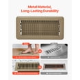 thumbnail image 3 of VEVOR Floor Registers 4 x 10 Inch 6-Pack Iron Floor Vents for HVAC Vent Grilles Brown, 3 of 9