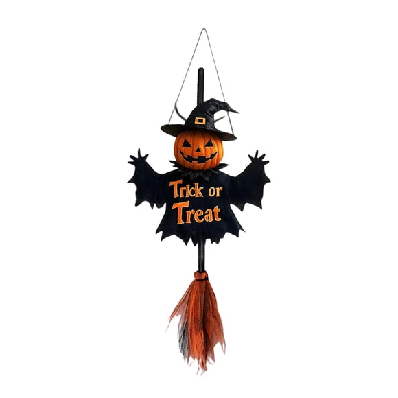 WMQPNNS New Trending Halloween Wooden Welcome Sign Hanging Front Door Hanger for Holiday Seasonal Home Party Decoration Todays Deals Clearance Sale