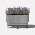 thumbnail image 2 of Veradek Demi Series Raised 30" Long Plastic-Stone Planter, 2 of 8