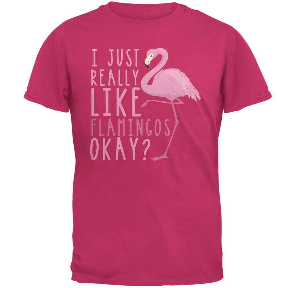J'aime Vraiment les Flamingos T-Shirt pour Hommes