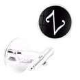 thumbnail image 2 of pitrice 1 Pair Men's Letter Cufflink Wedding Formal Initial Alphabet Stainless Steel Cufflink, Letter Z, 2 of 9