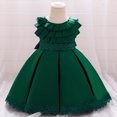thumbnail image 3 of Wedding Dress for Girls Kids Girls Ruffled Princess Bridesmaid Pageant Gown Birthday Party Wedding Dress Party Dress for Girls Princess Dress for girls Birthday Dress, 3 of 8