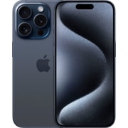 Restored Apple iPhone 15 Pro Unlocked 1TB Blue Titanium (Refurbished)