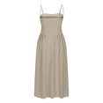 thumbnail image 5 of Gspmoly Robe d'Été, Robe pour Femmes à la Mode de Couleur Unie Style Dopamine à Bretelles Réglables avec Poches Robe à Bretelles à Col Rond Robes d'Été pour Femmes Offres Prime, 5 of 5