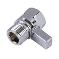 thumbnail image 1 of Shut-Off Valve Shower Head Control - G1/2" Thread Exterior Faucet, Chrome Angle Shut-Off for Flow Flow Faucet Universal Replacement, Chrome Angle Valve Hand Shower, Shower Arm, 1 of 3