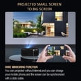 thumbnail image 4 of XZNGL Micro Usb to Micro Usb Cable Hd Projector 24 Ansi Home Video Projector Compatible with Usb| Av| Micro Sd| Audio Interface| Usb Flash Drive| Ios & Android Smartphone, 4 of 9