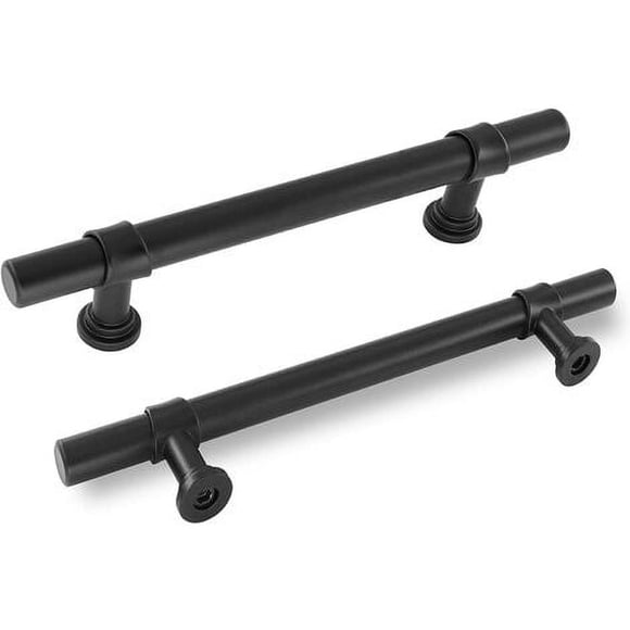 15-piece Black Kitchen Cabinet Handles, 128mm Center Distance, Modern Furniture Hardware for Doors & Cabinets