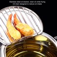 thumbnail image 4 of Friteuse Japonaise en Acier Inoxydable avec Poignée Froide, Rappel de Niveau d'Huile, Grille Amovible, Compatible avec Cuisinière à Induction, 4 of 7