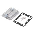 thumbnail image 3 of Sonew Auto Accessories Sliding Door Lock Handle Flush Mount Paddle Door Latch Weatherproof 304 Stainless Steel Toolbox Lock With 2, 3 of 8