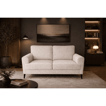 K-Living Fabric Loveseat in Beige Color