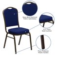 thumbnail image 2 of HERCULES Series Crown Back Stacking Banquet Chair in Navy Blue Patterned Fabric - Gold Vein Frame, 2 of 9