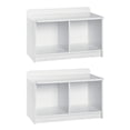 thumbnail image 1 of ClosetMaid Cubeical 149400 Banc de Rangement en Bois Robuste à 2 Cubes, Blanc (Lot de 2), 1 of 5