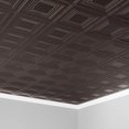 thumbnail image 5 of Fasade Decorative Vinyl Ceiling Panel 2ft x 4ft 5 Pack Argent Bronze, 5 of 5
