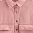 thumbnail image 3 of Veste/veste en Denim Sans Manches à Capuche pour Femmes, Couleur Unie, Grande Poche, 3 of 7