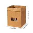 thumbnail image 3 of Ohufall Washable Thickened Kraft Paper Bag Waterproof Storage for Kitchen Refrigerator Green Plants Pot Home Decor, 3 of 6
