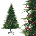thumbnail image 1 of CNKOO Christmas Tree Tinsel Halloween Tree Decor with Lights Christmas Tree Battery Operated Pop Up Artificial Tree Indoor Outdoor Decorations, 1 of 7