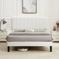 thumbnail image 3 of VECELO Upholstered Bed Frame, Queen, Adjustable Headboard and No Box Spring Needed, Queen, 3 of 7