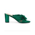 thumbnail image 3 of BLISSFUL STEP Sandales à Talon Épais à Enfiler pour Femmes avec Nœud Vert 9,5, 3 of 7