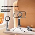 thumbnail image 4 of yingyy Magnetic Dedicated Magnetic Tripod, Mini Tripod, Foldable, Phone Stand, Durable Easy Use, Compatible with 12 Mobile silver, 4 of 6