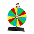 thumbnail image 4 of Luzkey Colored Rotating Wheel Drinking Game Party Supplies Erasable Portable Tabletop Roulette Wheel Prize Wheel for Shops Bar Party Santa Claus, 4 of 8