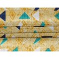 thumbnail image 4 of oneOone Velvet Light Orange Fabric Texture & Triangle Geometric Sewing Material Print Fabric By The Yard 58 Inch Wide, 4 of 5