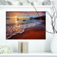 thumbnail image 1 of Design Art - Stunning Ocean Beach at Sunset, 1 of 4