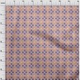 thumbnail image 3 of oneOone Viscose Jersey Fabric Check & Triangle Ikat Printed Craft Fabric BTY 60 Inch Wide, 3 of 5