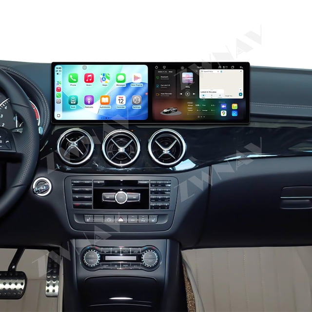 ZWNAV Dual 9.1 inch Screen Car Radio For Mercedes-Benz B(W246) 2011-2014 Android 15 Multimedia Player GPS Navigation Auto DSP Stereo Host