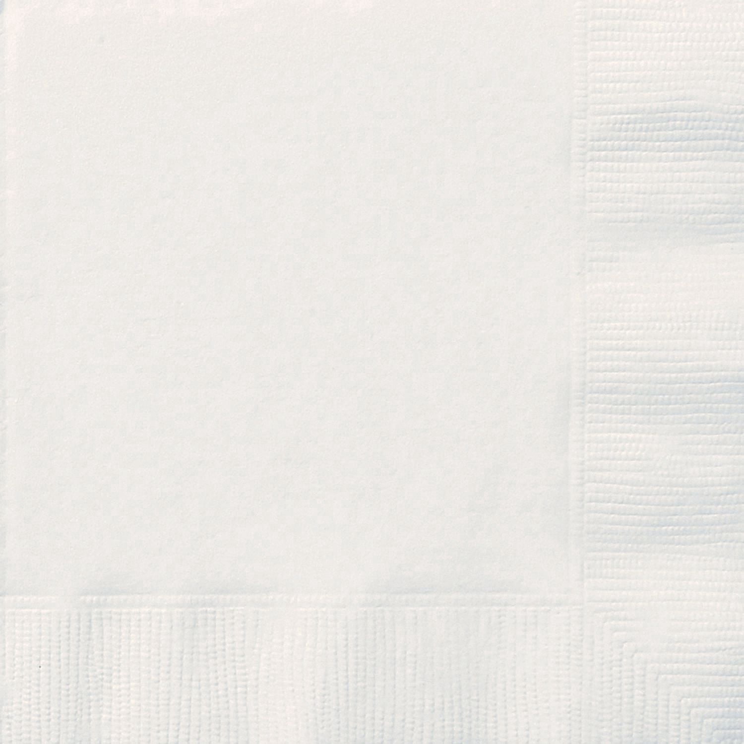 White Lunch Napkins, 20ct
