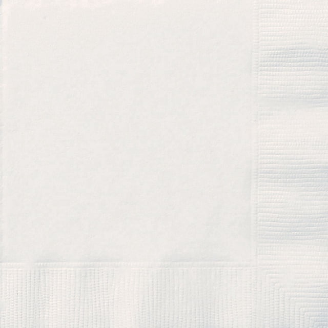 White Lunch Napkins, 20ct