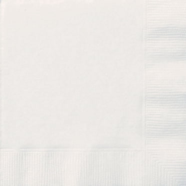 White Lunch Napkins, 20ct
