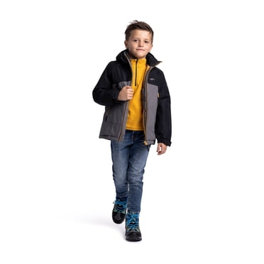 Trespass Manteau de Pluie Rembourré pour Garçons Discover Storm Grey 7/8