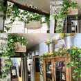 thumbnail image 3 of Fake Outdoor Plants with Fake Plants Large 2Pcs Artificial Hanging Plants for Wall Indoor Outdoor Decoration (No Baskets) Fake Hanging Plants with Fake Plants, 3 of 9