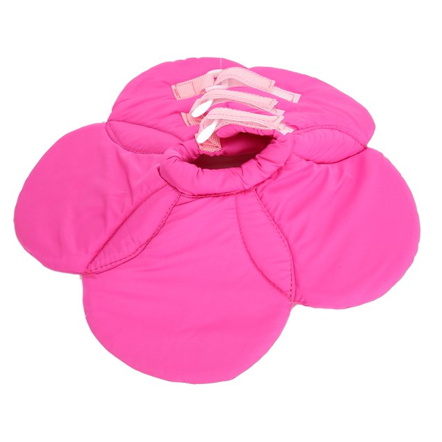 Collier Elizabeth Mignon pour Chien, Collier de Récupération pour Animal Ajustable Anti-Lichage en Forme de Tournesol pour la Guérison des Plaies YLSB05 Rose,YLSB06 Vert,YLSB08 Violet