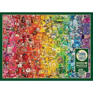 Cobble Hill Casse-Tête - Arc-en-Ciel Coloré, Casse-Tête de 1000 Pcs