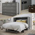 thumbnail image 1 of AFI Deerfield Coffre-Lit Escamotable Moderne en Bois Massif Complet avec Matelas, Gris, 1 of 18