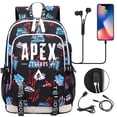 thumbnail image 3 of POINTERTECK Students APEX Legends Bookbag USB Charging Port Daypack Lightweight Travel Bag Graphic Knapsack, 3 of 6