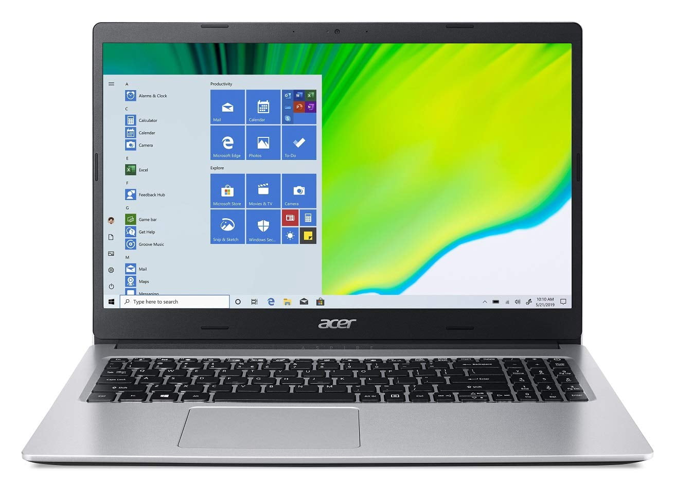 Refurbished Acer A315-23-R1U2 15.6" FHD Athalon Silver 3050U 2.3GHz AMD Radeon Graphics 8GB RAM 256GB SSD Win 11 Home in S Mode Silver
